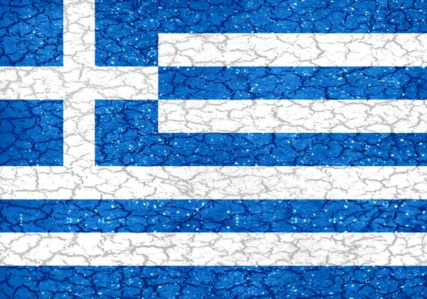 그리스는 그런 지 스타일에서 국기 — 스톡 사진