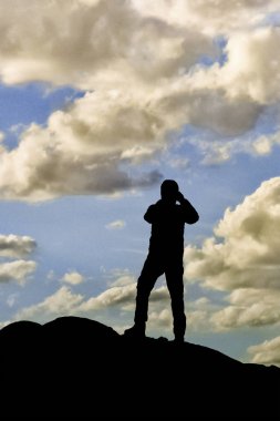 Adam alarak fotoğraf gökyüzü