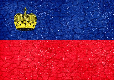 Liechtenstein grunge bayrağı
