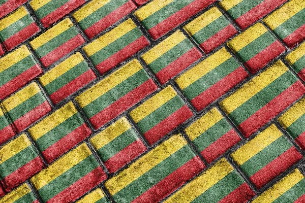 Lituânia Bandeira Urban Grunge Pattern — Fotografia de Stock