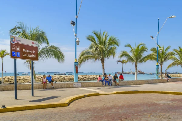 La Libertad Malecón, Ecuador — Foto de Stock