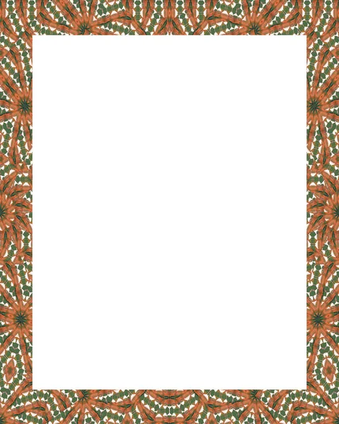 Cornice bianca con bordi decorati — Foto Stock
