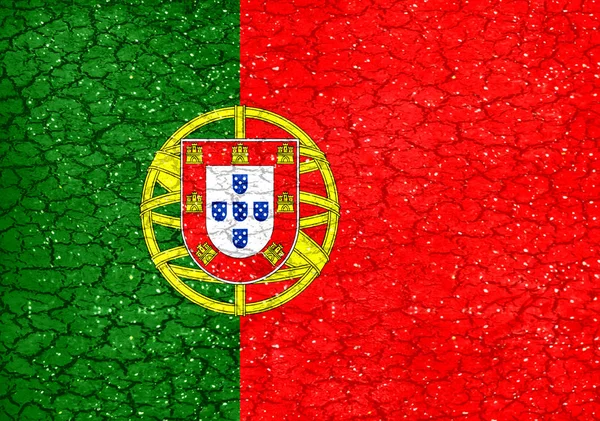 Portugal Grunge Style Bandera Nacional —  Fotos de Stock