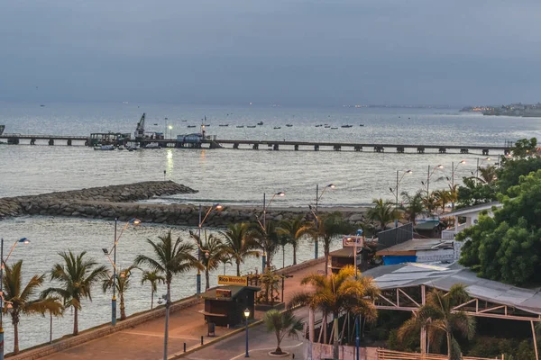 Malecon Aerial View, La Libertad, Ecuador — Stock Fotó