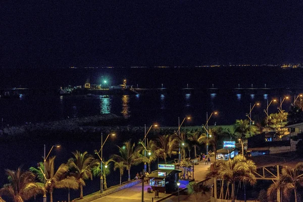 Malecon Aerial View, La Libertad, Эквадор — стоковое фото