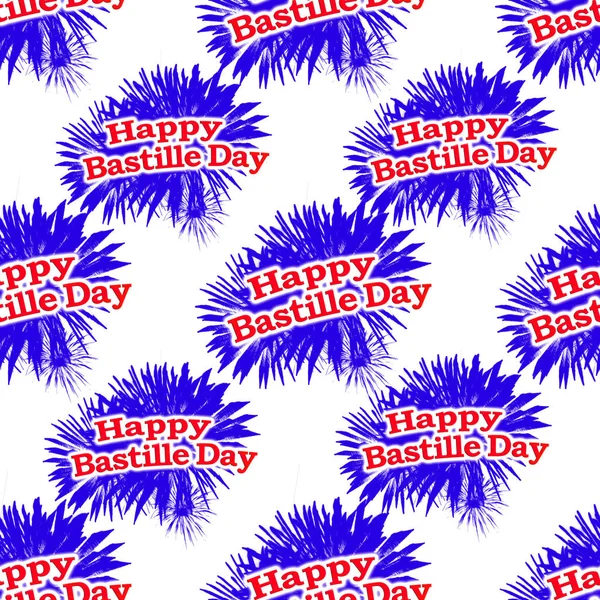 Wzór graficzny szczęśliwy dzień Bastylii — Zdjęcie stockowe