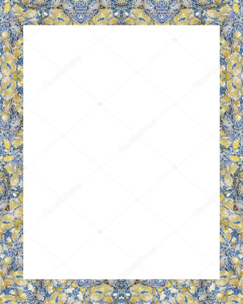 Weißen Rahmen mit Zierrand — Stockfoto © DanFLCreativo 158344076