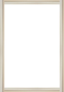 Portre beyaz çerçeve ile kablo sınırları