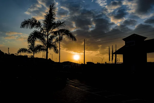 Guayaquil Periferia Scena del tramonto — Foto Stock