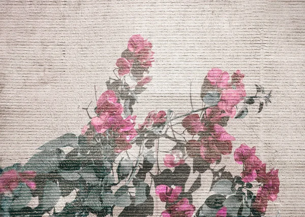 Shabby Chic Style Floral Background — Stock Photo, Image