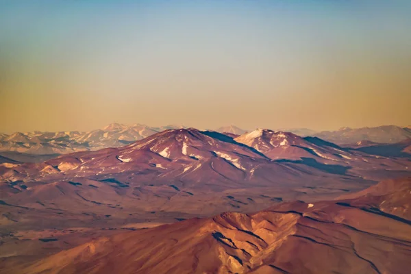 Cena aérea da paisagem das montanhas dos Andes — Fotografia de Stock