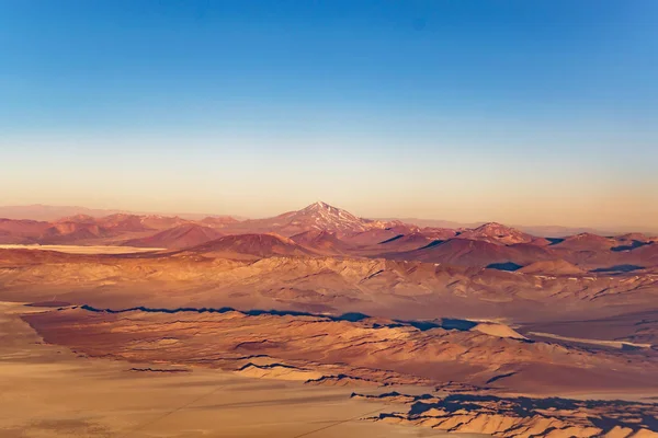 Cena aérea da paisagem das montanhas dos Andes — Fotografia de Stock