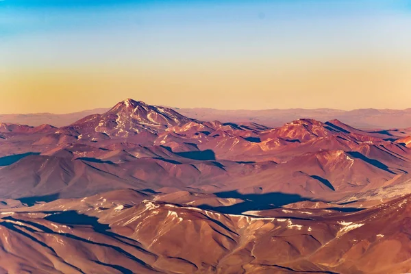 Cena aérea da paisagem das montanhas dos Andes — Fotografia de Stock
