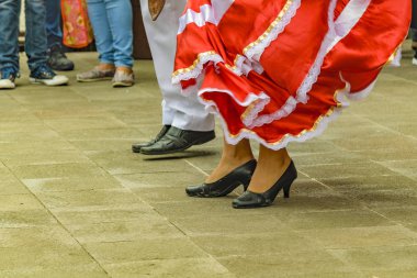 Tipik Ekvador dansçı Feet