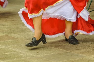 Tipik Ekvador dansçı Feet