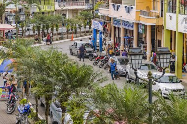Kentsel olay yerinde Bucay kasaba, Ecuador