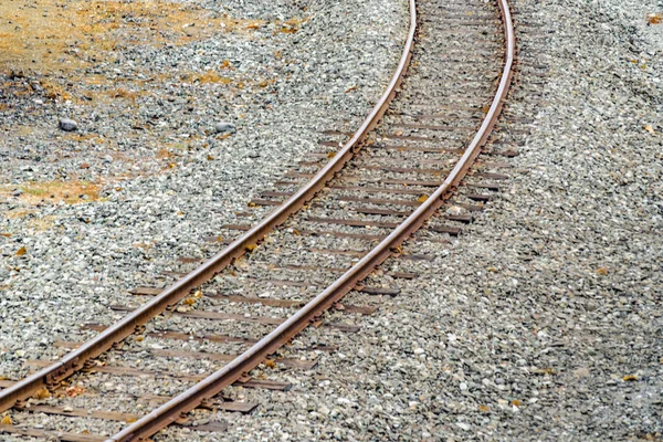Alto ângulo vista ferroviária — Fotografia de Stock