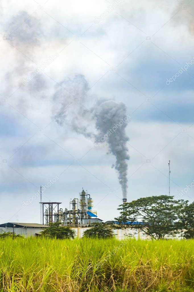 Refinery at Rural Landscape, Guayas, Ecuador