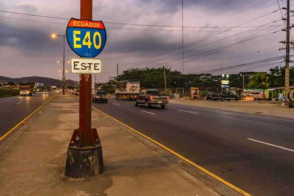 Guayaquil Külterületeken Highway, Ecuador — Stock Fotó