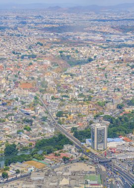 Pencere uçaktan Guayaquil havadan görünümü
