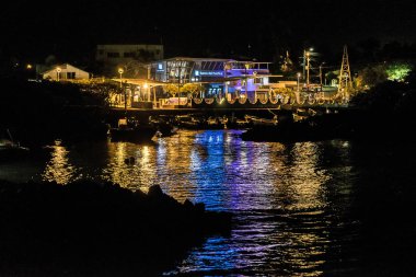 Galapagos Adaları, Ekvador, kıyı gece çekimi