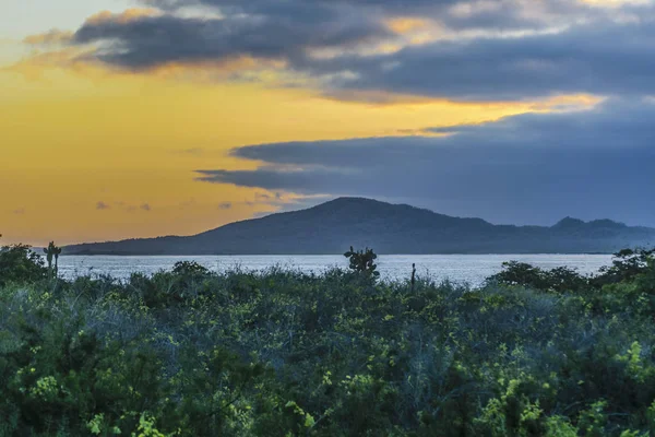 Landscape Sunset Scene, Galapagos, Ecuador — Stock Photo, Image