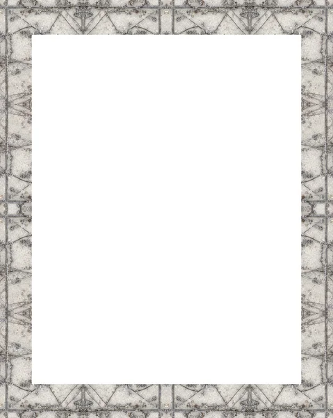Wit Frame met versierde randen — Stockfoto