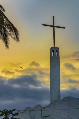 Kilise dış görünüm, Isabela Adası, Galapagos, Ekvador