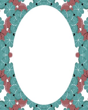 Daire çerçeve arka plan ile dekore edilmiş sınırları