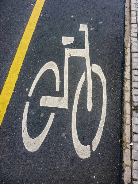 Asfalt ścieżki rowerowe — Zdjęcie stockowe