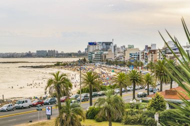 Havadan görünümü Montevideo Beach, Uruguay