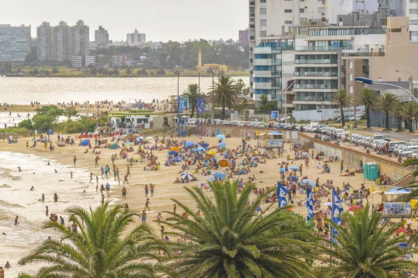 Vista aerea Montevideo Beach, Uruguay — Foto Stock