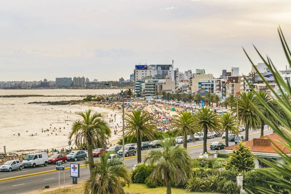 Aerial View Montevideo Beach, Uruguay — Stock Photo, Image