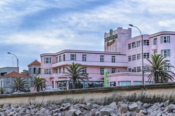 Eski stil Waterfront Hotel, Montevideo, Uruguay — Stok fotoğraf