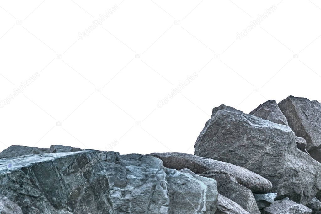 Blank Background with Rocks Borders