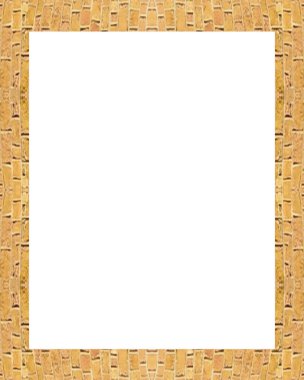 Beyaz boş çerçeve Brickwall sınırları ile