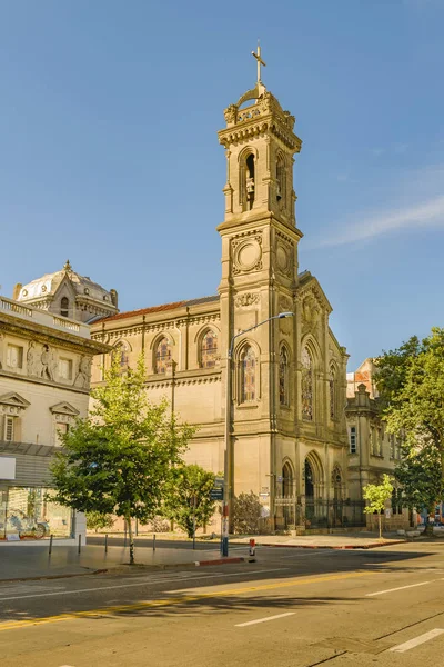 Внешний вид здания церкви, Монтевидео, Уругвай — стоковое фото