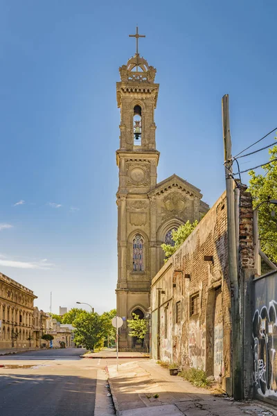 Church Building Exterior View, Montevideo, Uruguay — Stock Photo, Image