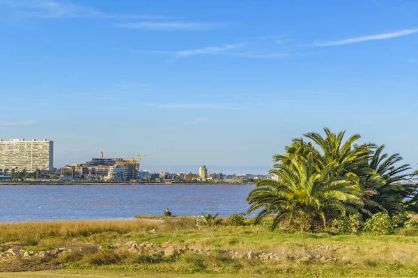 Прибрежная городская сцена, Монтевидео, Уругвай — стоковое фото