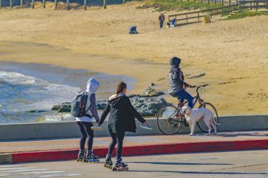 People at Boardwalk, Punta del Este, Uruguay