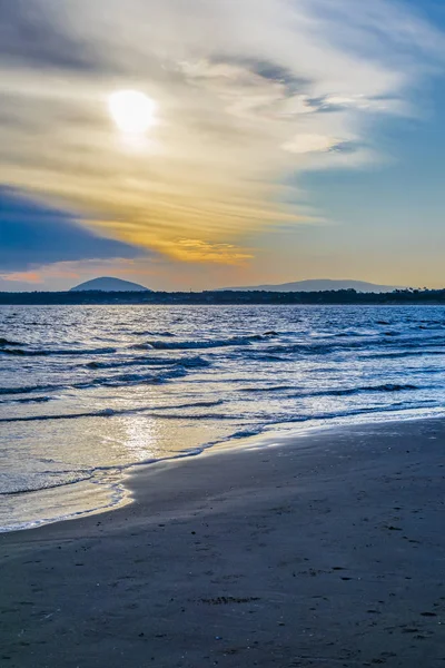 Punta Ballena Strand bei Sonnenuntergang, uruguay — Stockfoto