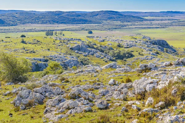 Paesaggio di campagna roccioso, Maldonado, Uruguay — Foto Stock