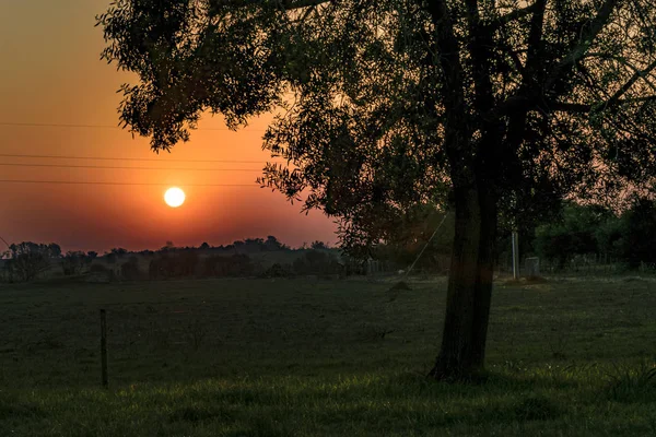 Landschaft bei Sonnenuntergang — Stockfoto