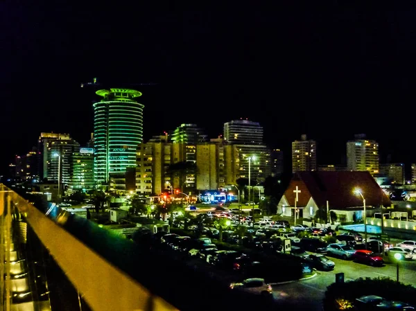 Punta del Este Cityscape Night Scene — стокове фото