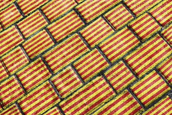 Padrão de Grunge Bandeira da Catalunha — Fotografia de Stock