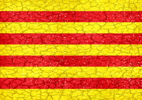 Bandeira de estilo Grunge da Catalunha — Fotografia de Stock