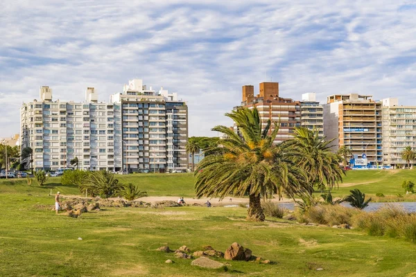 Montevideo Paesaggio urbano all'ora legale — Foto Stock