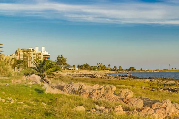 Escena costera de Montevideo, Uruguay — Foto de Stock