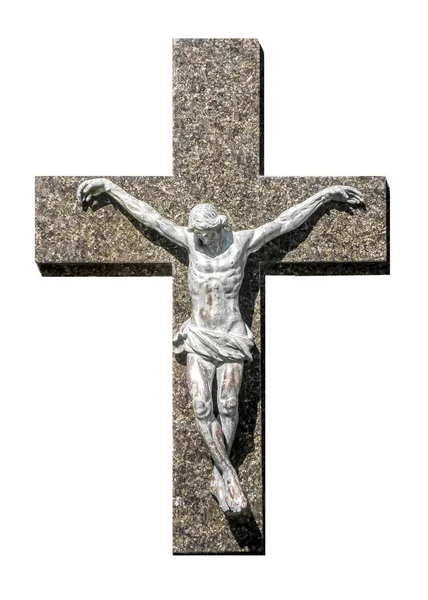 Isolerade Jesuschrist på ett kors foto — Stockfoto