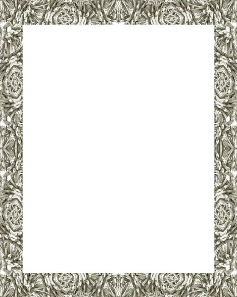 Marco blanco con bordes decorados —  Fotos de Stock